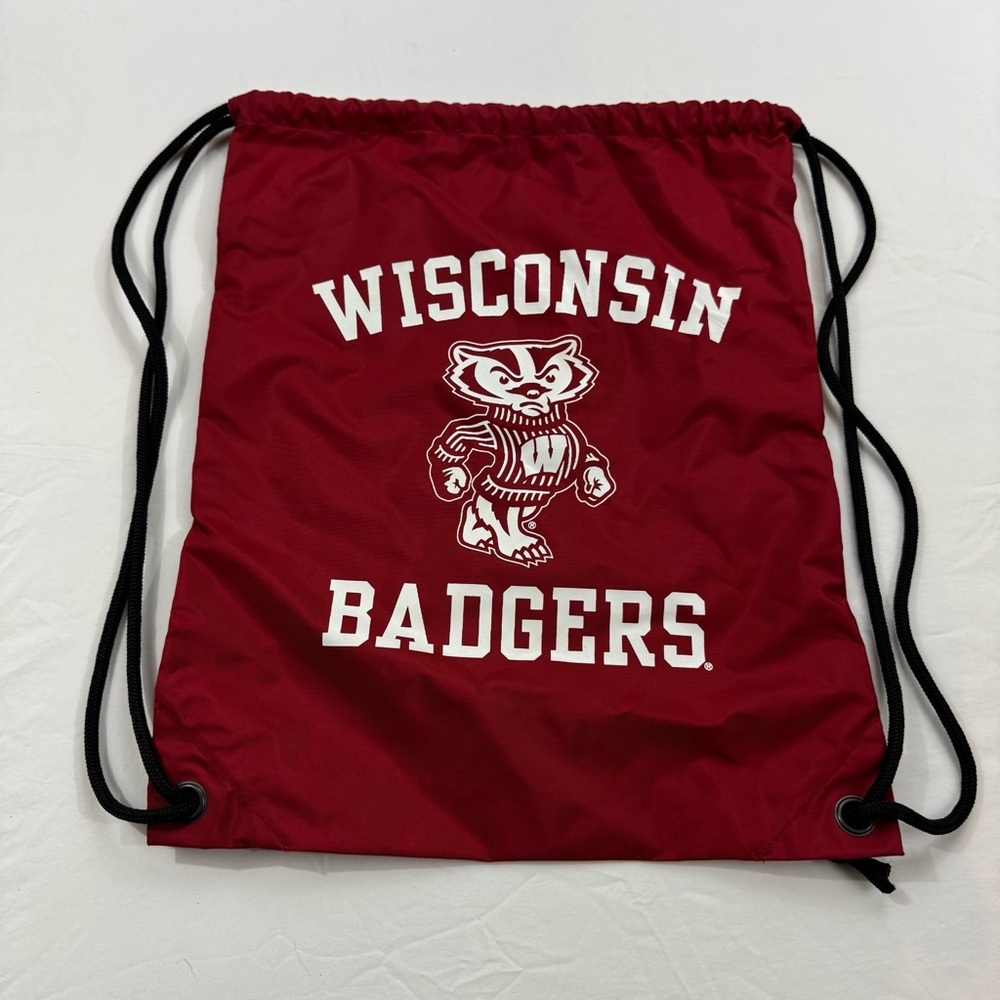W. Wisconsin Badgers Jansport Red drawstring bag Classic Design
